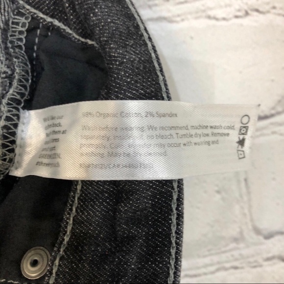 Eileen Fisher Straight Leg Jeans Black Size 4 Organic Cotton - Picture 9 of 9